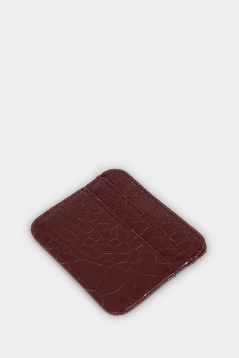Defacto  Woman Faux Leather Business Card Wallet for Women | Best Price UAE