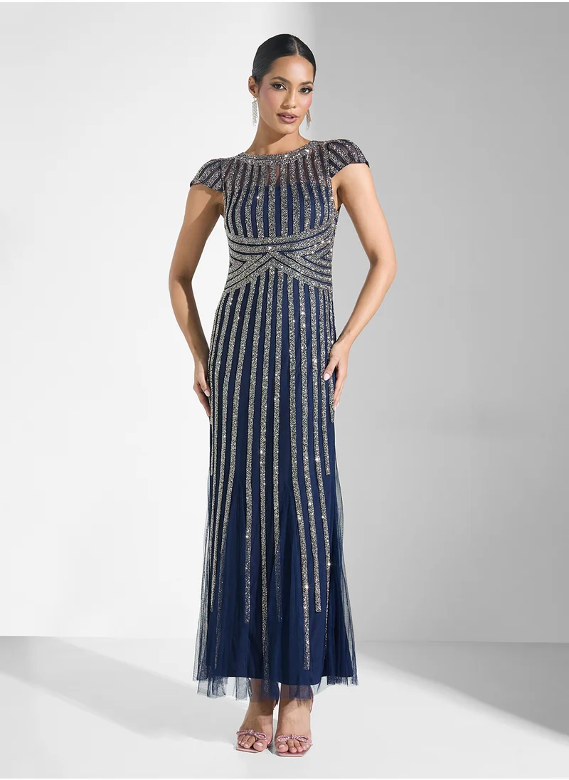 نمشي x Sequinned Evening Dress
