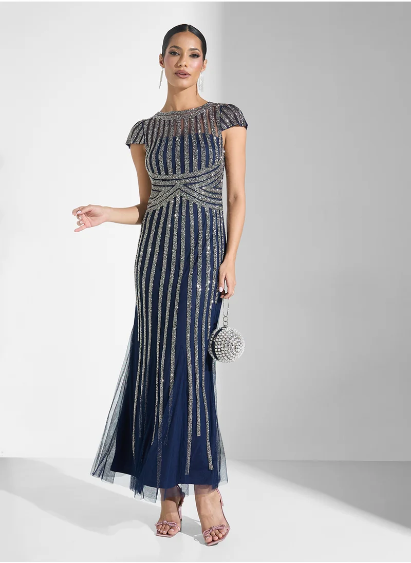 Namshi x Sequinned Evening Dress