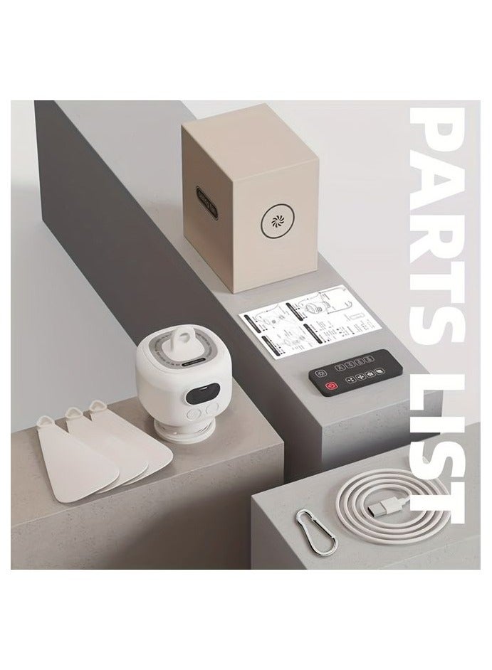 هومستر مروحة السقف المحمولة اللاسلكية، مروحة الخيام المحمولة مع الإضاءة والتحكم عن بعد، تنظيم سرعة 3 سرعات وعرض قدرة الشاشة، سعة 8000 ملليمبير/ساعة، مروحة التخييم مع الخطاف، مناسبة للخيام العلوية/المهابط/الخارجية/الداخلية - Image 3