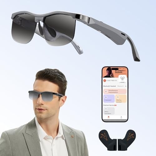 WAMOVAL Smart Glasses - Bluetooth Glasses for Men with 160 Languages Translation UV Protection Sunglasses with Chat GPT Multifunctional Smart Glasses for Men Women Travel,Work,Business,Fishing,Driving - Image 5