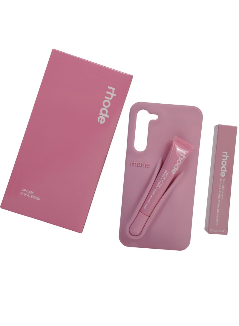 rhode Silicone Lip Holder for Cell Phone, Lip Gloss Adhesive Sleeve for Phone, Lip Holder Stick-on Phone Case, Back Stick On Holder for iPhone Phones（Ribbon）  - Image 1