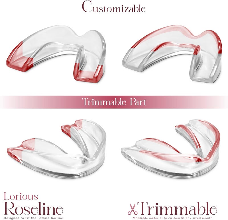 LORIOUS Moldable Mouth Guards for Teeth Grinding and Clenching – 6-Pack Clear Night Guards for Women with 4 Regular and 2 Small Sizes – Comfortable, Custom-Fit Mouthpieces for Day or Night Wear - Image 4