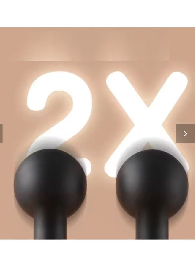 The Mini Dual-Head Massage Gun is a professional rechargeable massage device that provides dual, deep massage power with precise control via a digital display to ensure instant relaxation. - Image 3