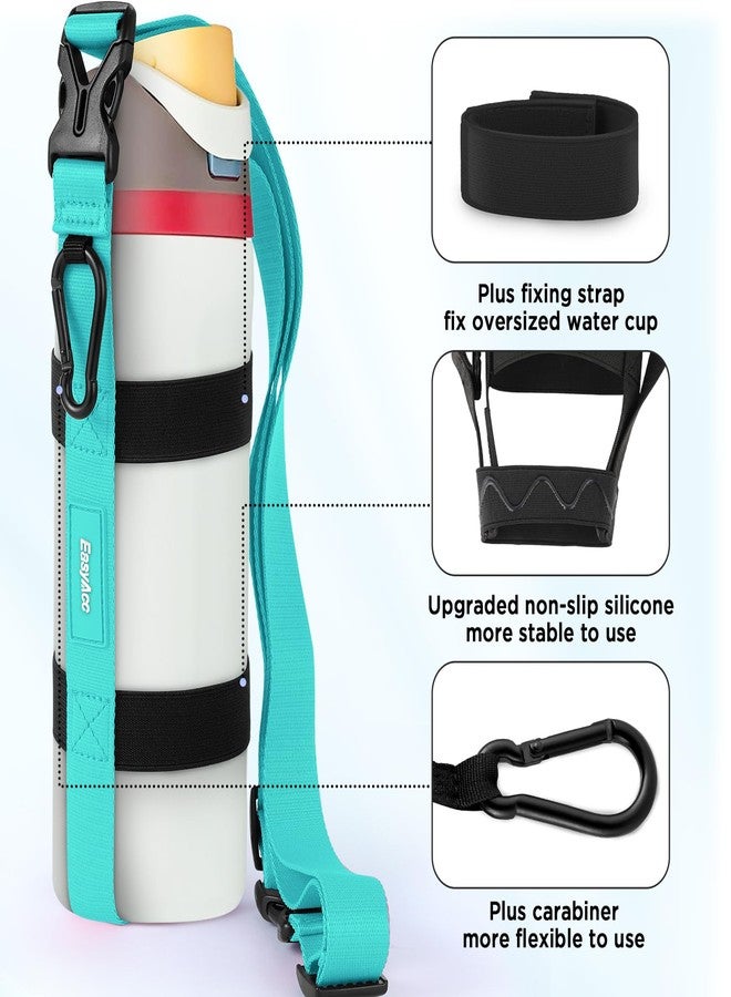 EasyAcc Water Bottle Holder Strap Sling, for Owala FreeSip 24 32 40 oz, Hydro Flask, Cirkul, Yeti, Stanley Flip, Universal Water Bottles, with Carabiner, for Walking Curise Travel (Bottle Excluded) - Image 3