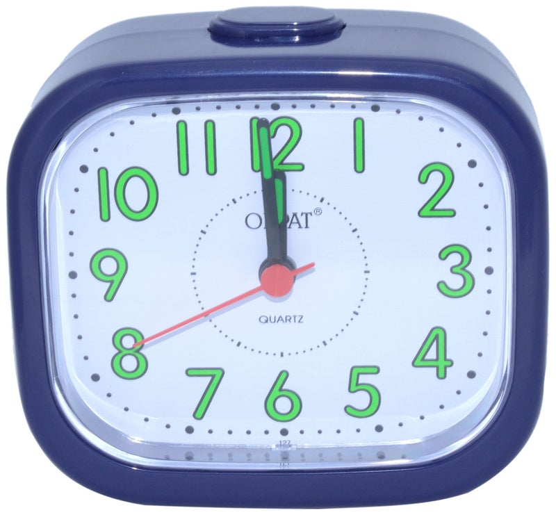 Orpat Beep Alarm Clock (Blue) - Analog, Glass, 10.9 Cm - Image 3