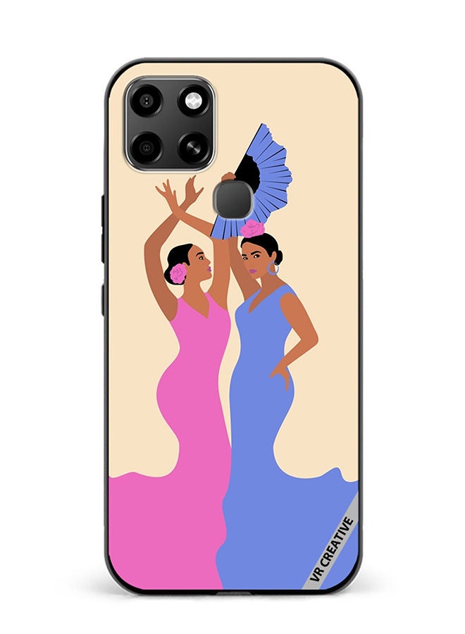 VR CREATIVE Protective Case Cover For Infinix Smart 6 Spanish Women Dancing Flamenco Design Multicolour - Image 1