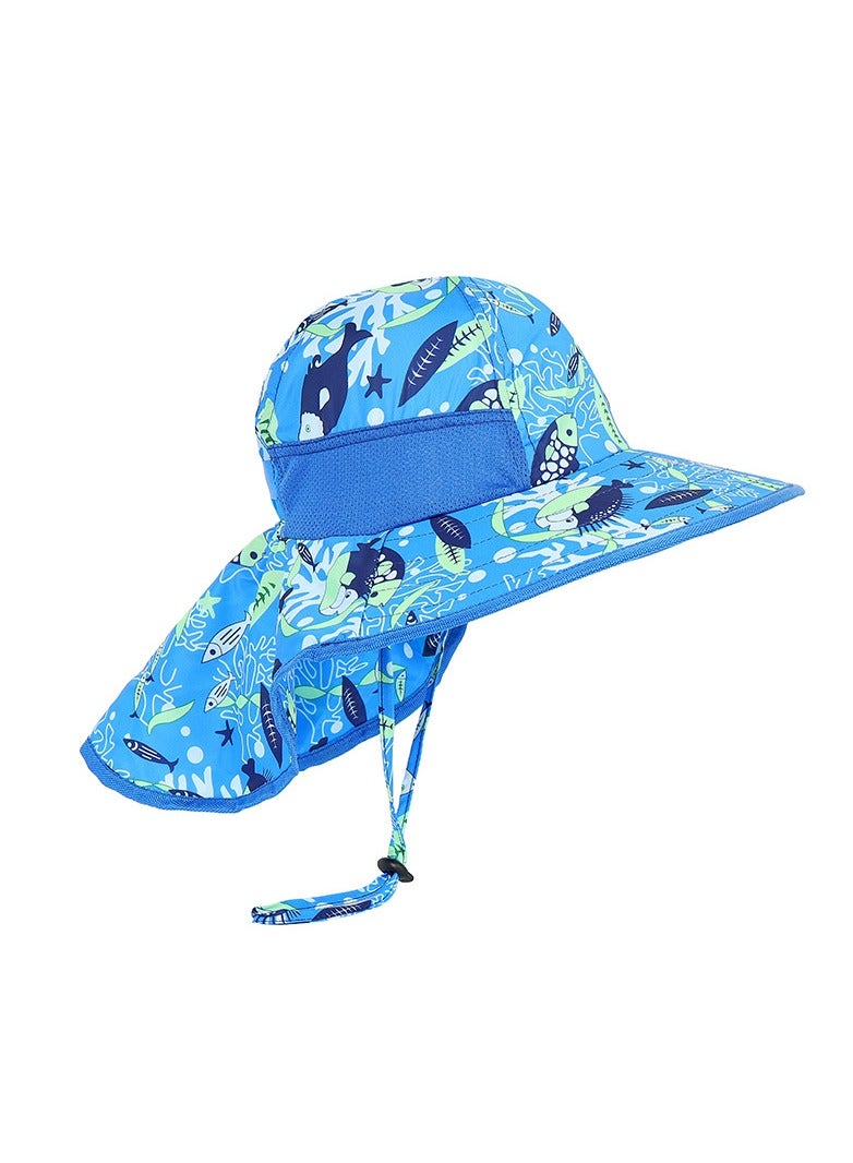 NENOUSH Bucket Hat For Boys - Kids Bucket Hat with Neck Flap Adjustable - Sun Protection Hat - Perfect for Beach - Pool - Travel - Hiking and Camping - Image 2