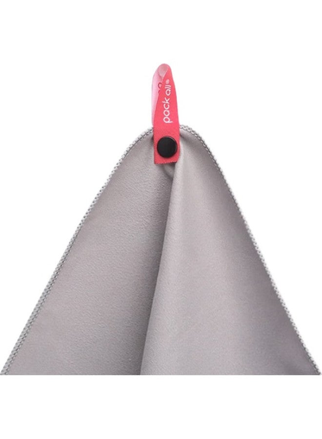 Pack All Travel Portable Towel, Quick-Drying Sports Towel, Skin-Friendly Soft Ultra-Fine Fiber Quick-Drying Towel, Gray - Image 3