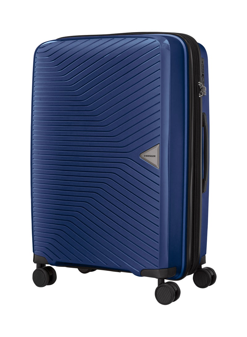 Wenger UltraLite Hardside Medium Expandable 67cm Check-In Luggage - Navy Blue - Image 4