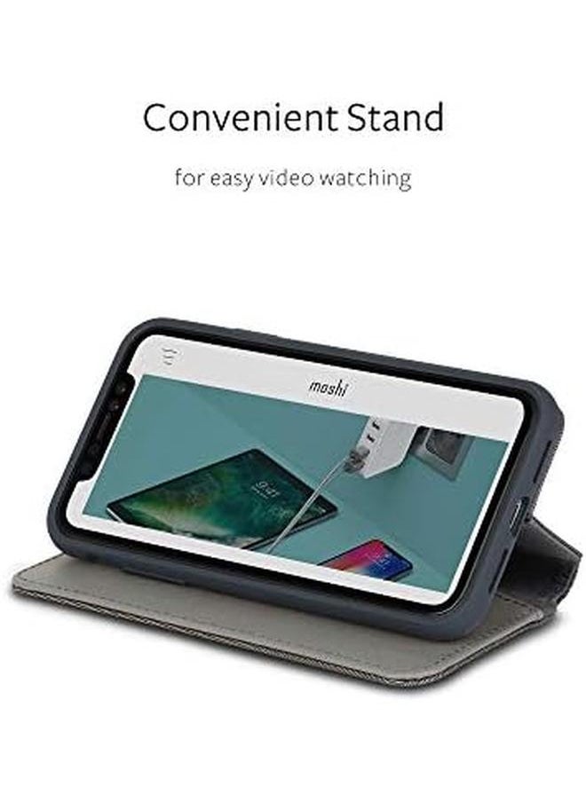erorex - Overture Premium Wallet Case For Iphone Xs Max Folio Case Black 99Mo091011 - Image 1