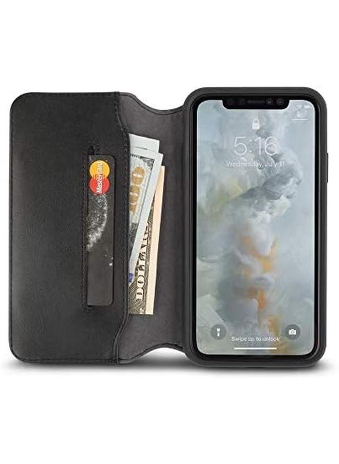 erorex - Overture Premium Wallet Case For Iphone Xs Max Folio Case Black 99Mo091011 - Image 1
