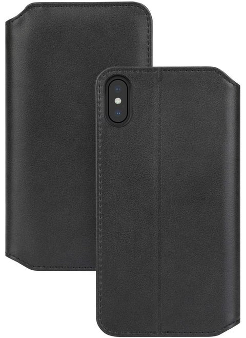 Overture Premium Wallet Case For Iphone Xs Max Folio Case Black 99Mo091011