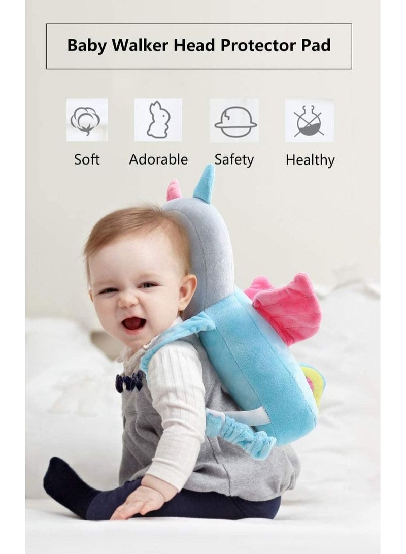 Toddler Baby Head Protection Cushion Backpack Wear, Infant Support Pillows Soft Nursery Unisex Newborn Shaping Pillow Sleep Butterfly