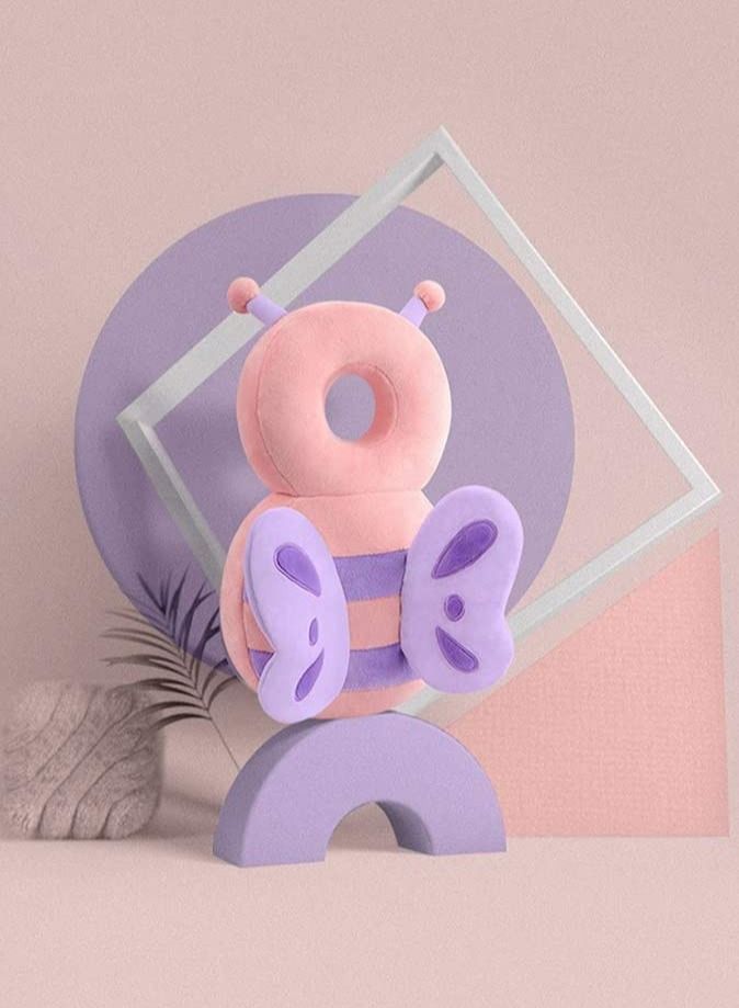 Toddler Baby Head Protection Cushion Backpack Wear, Infant Support Pillows Soft Nursery Unisex Newborn Shaping Pillow Sleep Butterfly