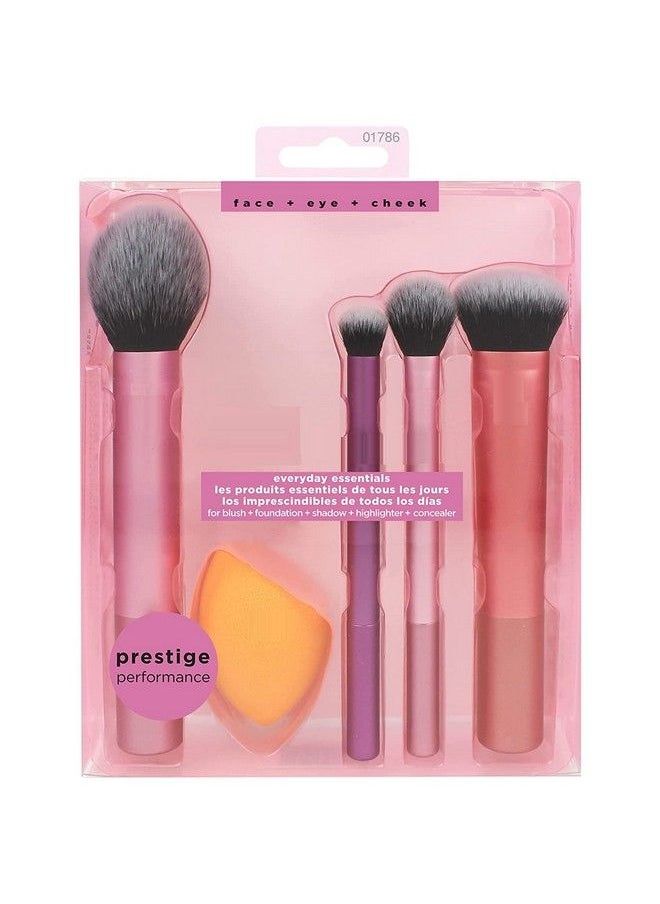 SKINPLUS Artist Essentials Complete Face Makeup Brush Set For Makeup Artist Inspired Looks 5 Count (Pack Of 1)  - Image 2
