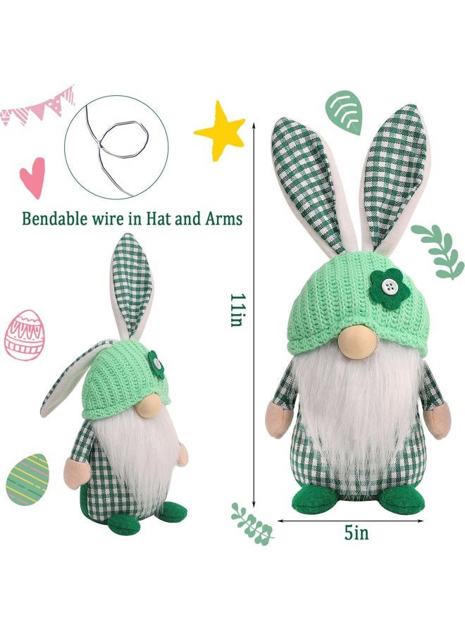 CRCZK Easter Gnomes Decorations, 2 Pcs Plush Easter Bunny Handmade Swedish Tomte Elf Stuffed Doll Rabbit Gifts Cute Easter Faceless Dwarf Bunny Household Ornaments, Home Decor - Image 3