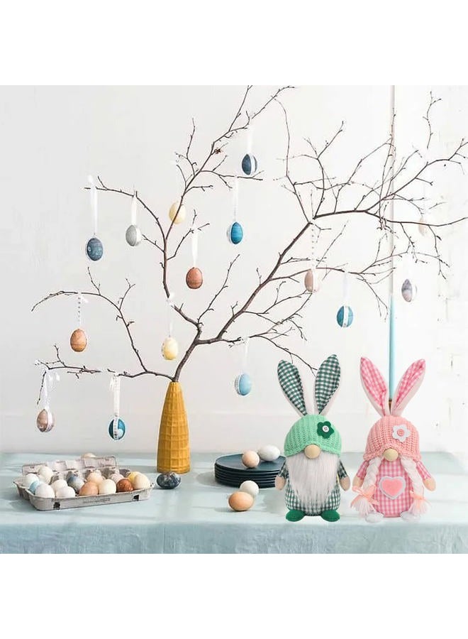 CRCZK Easter Gnomes Decorations, 2 Pcs Plush Easter Bunny Handmade Swedish Tomte Elf Stuffed Doll Rabbit Gifts Cute Easter Faceless Dwarf Bunny Household Ornaments, Home Decor - Image 5
