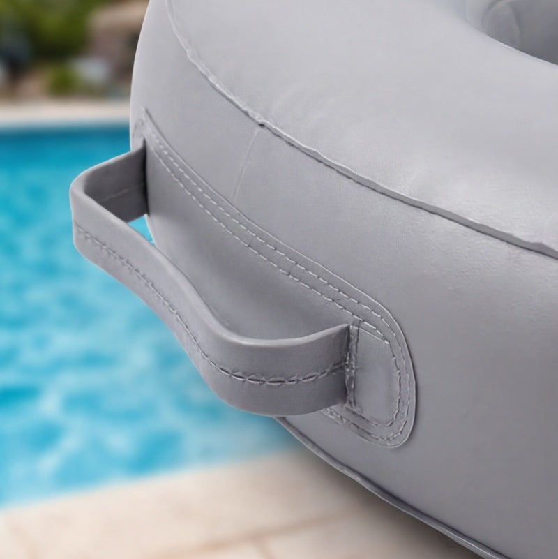 Floating Drink Holder 65 X 46 Cm 8 Cup Slots Lightweight Pvc - Hassle-free Transport With Carry Handles Pool Cup Holder For Backyard Pools, Spas, Beach Days And Pool Parties - Image 3