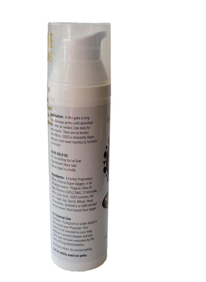 olive gold 03 - Olive Gold O3 Skin Care Lotion - Ozonated Olive Oil Super Oxygen (4oz) - Image 1
