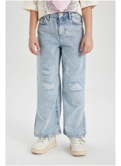 Girl Wide Leg Denim Trousers