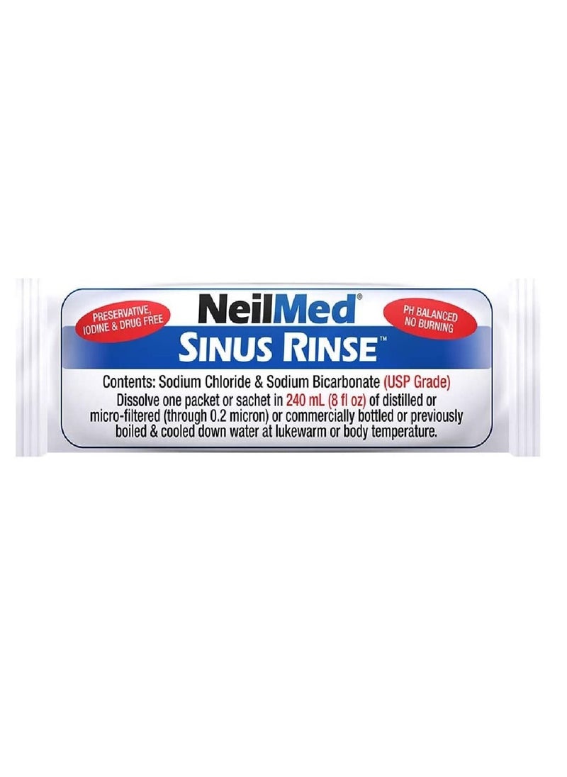 Sinugator Cordless Pulsating Nasal Wash Kit with 30 Premixed Packets