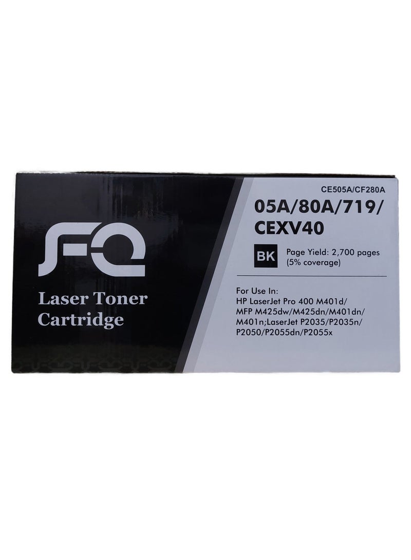 FQ Compatible 05A 80A CF280A/05A Black Toner Cartridge for HP LaserJet Pro M401, M410, M425, P2035 & P2055 Printers - Image 3