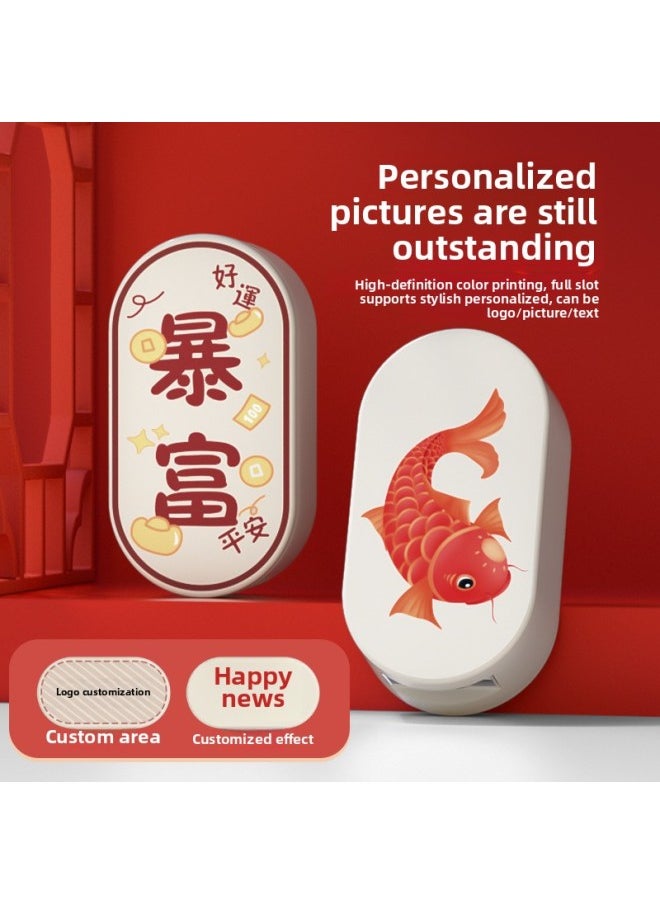 Creative U Disk Year Festive Rich Large-capacity High-speed USB Enterprise Annual Meeting With Gift U Disk Customization-Color:Peace And Joy-Capacity:4GB  - Image 4