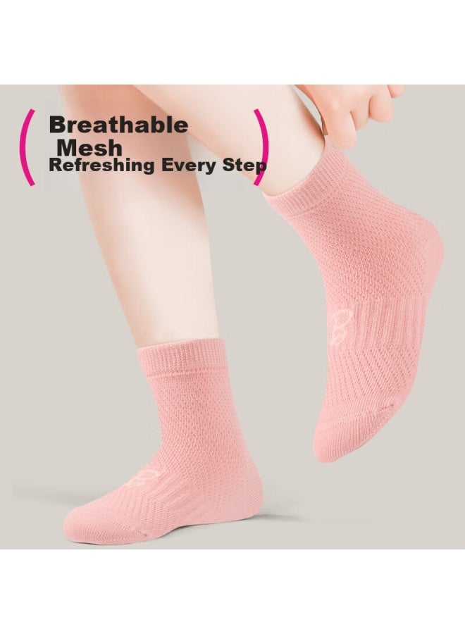 Barbie Girls' Socks, Children's Thin Cotton Socks, Baby Seamless Socks, Mesh Socks, Spring Autumn Summer Boys' Student Sports Short Socks - Image 3