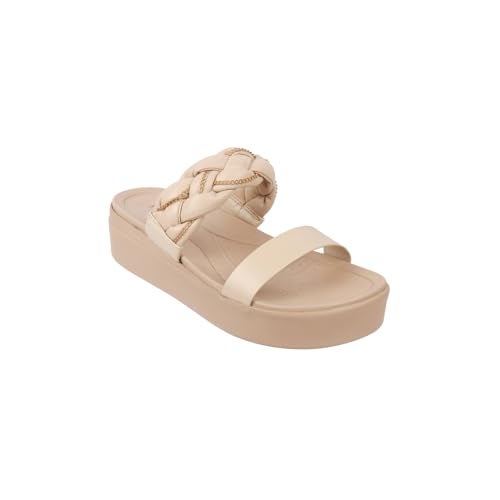 Metro Women Beige Unique Weave-Like Strap Platform Heel Fashion Sandal UK/3 EU/36 (41-291) - Image 3