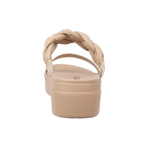 Metro Women Beige Unique Weave-Like Strap Platform Heel Fashion Sandal UK/3 EU/36 (41-291) - Image 5