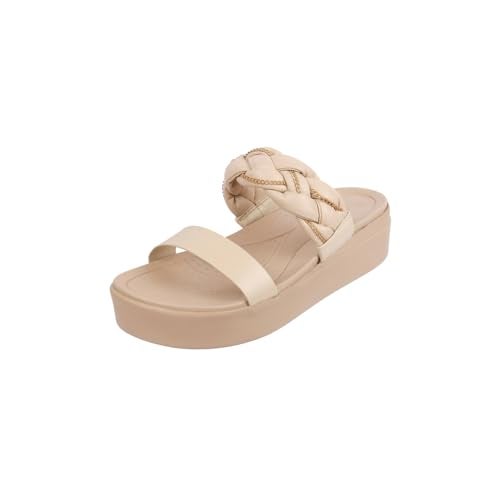 Metro Women Beige Unique Weave-Like Strap Platform Heel Fashion Sandal UK/3 EU/36 (41-291) - Image 1