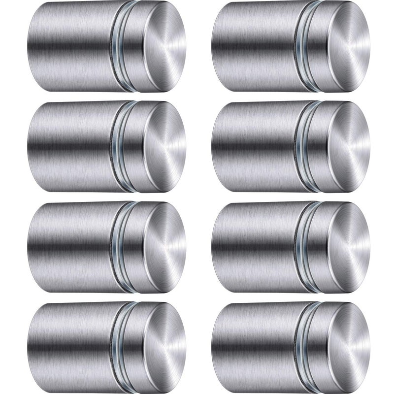Pelopy 8 Pcs Sign Standoff Screws Advertising Screws Stainless Steel Wall Standoff Mounts Glass Acrylic Nail(3/4 x 1 Inch) - Image 2