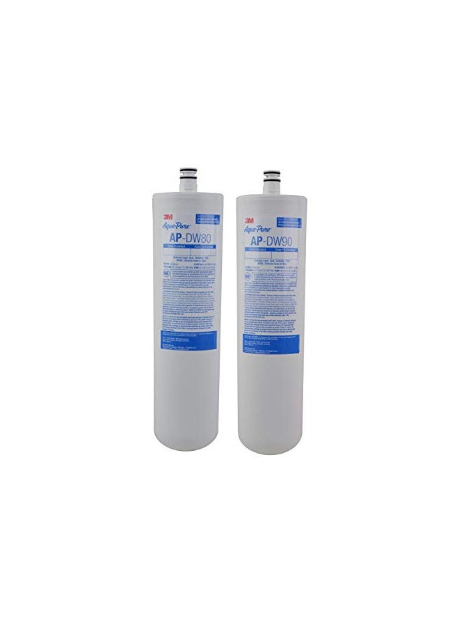 Aqua pure - 3M Aqua-Pure Under Sink Replacement Water Filter AP-DW80/90, For Aqua-Pure AP-DWS1000, Reduces Particulate, Chlorine Taste and Odor, Lead, Cysts, VOCs, MTBE - Image 1