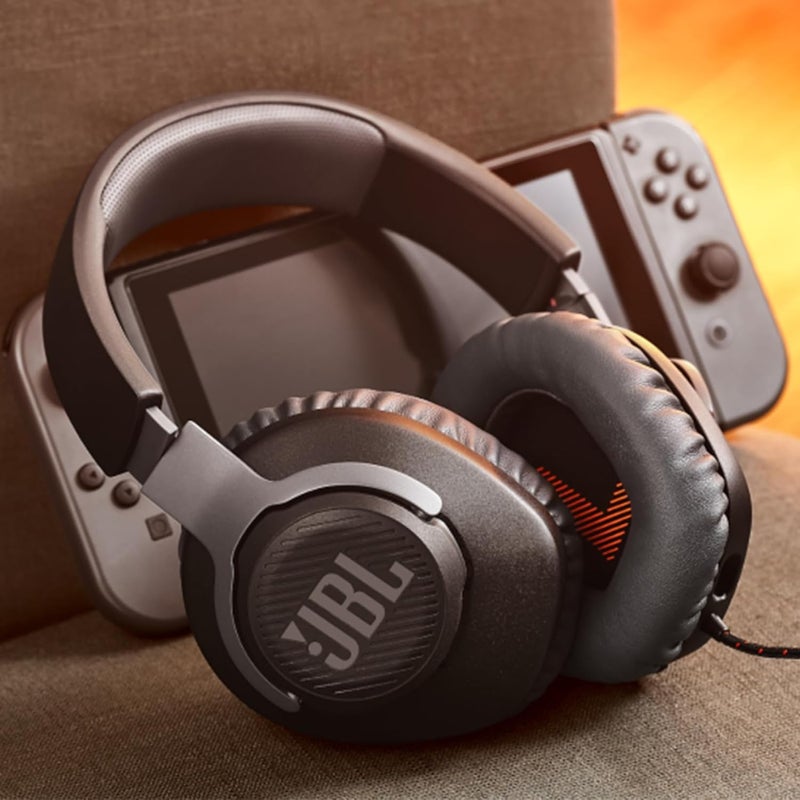 JBL Quantum 100 Wired Over Ear Gaming Headphones with Mic, 40mm Realistic Dynamic Drivers, Detachable Boom Mic, 1kHz Sensitivity, Memory Foam Cushioning, PC/Mobile/PS/Xbox/Nintendo/VR Compatible-Black - Image 5