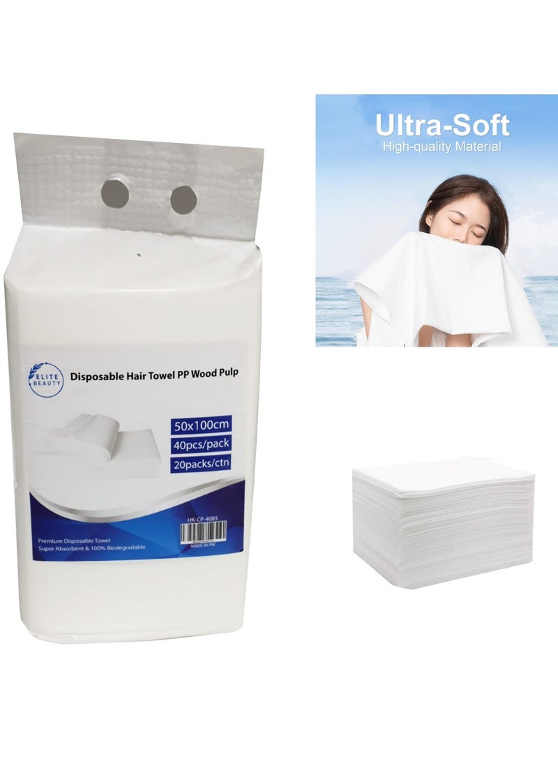 Elite Beauty Disposable Hair Towel 50 x 100 Cm 40pcs / pack Super Absorbent Using for Salon and Spa HK-CP-4085 - Image 2