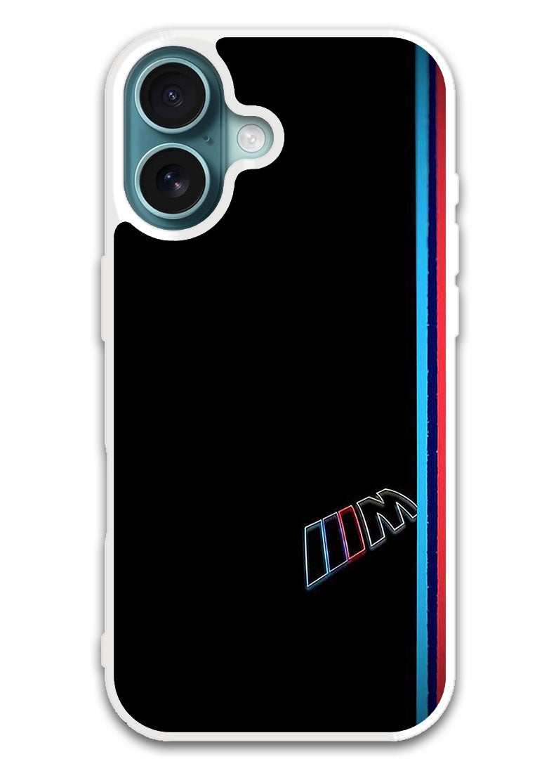Theodor Protective Case Cover For APPLE IPHONE 16 Stripes (White Bumper) - Image 1