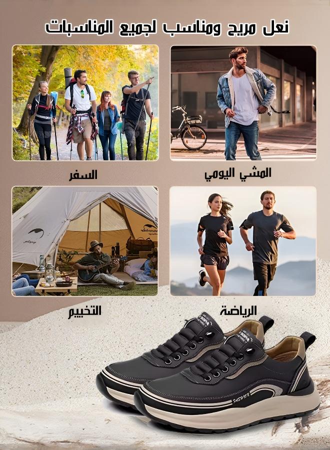 أحذية رياضية رجالية خفيفة الوزن للاستخدام اليومي - تصميم مخيط، جزء علوي يسمح بالتهوية - أحذية مريحة ومتينة للاستخدام اليومي - Image 5