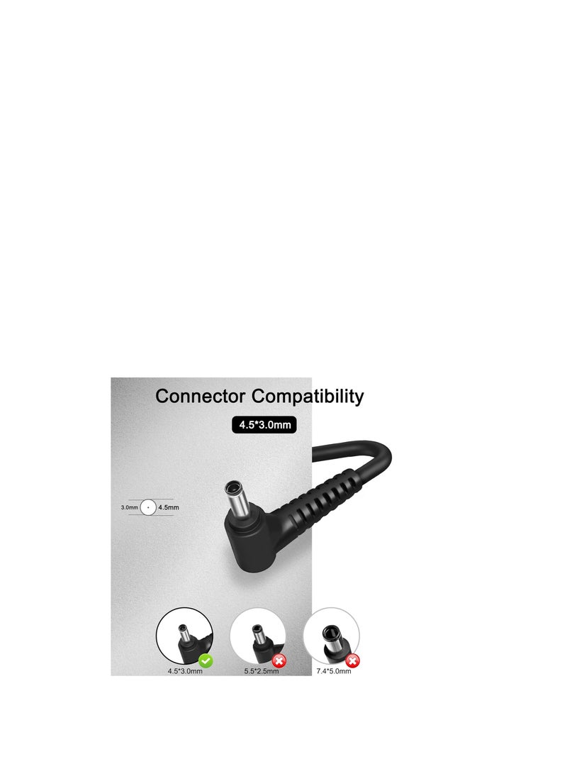 Terabyte Replacement 90W 20V 4.5A Output AC Adapter Charger, Input 100-240V - 1.8A 50-60Hz, Laptop Adapter Charger | DY-AH20450-B - Image 3