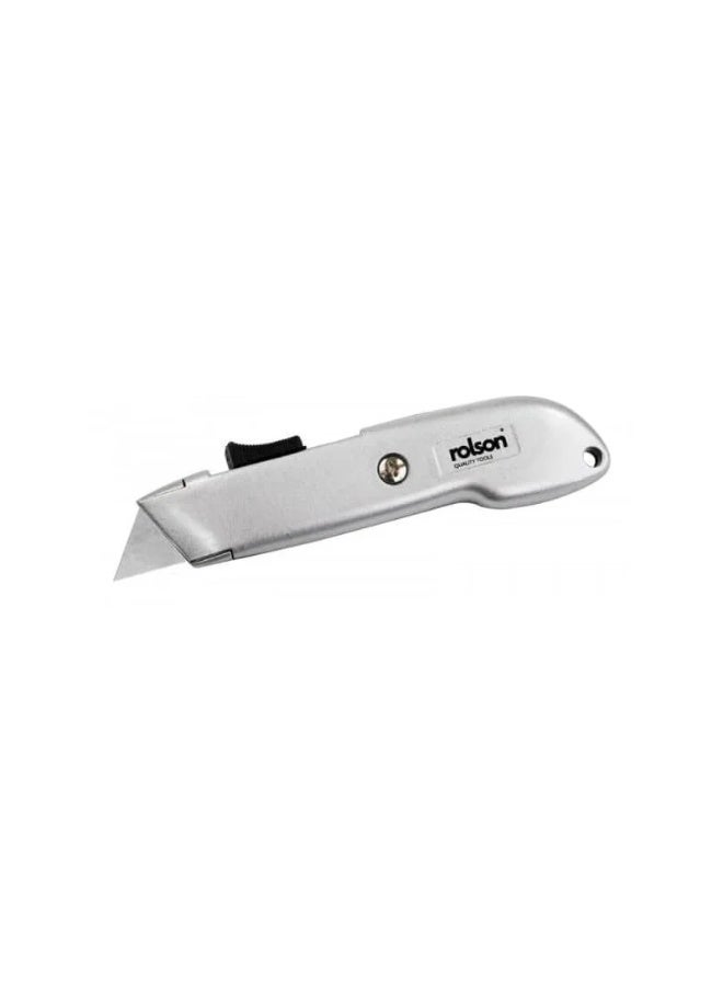 Self-Retracting Safety Utility Knife 62811 | Spring-Loaded Blade for DIY & Workshop Use