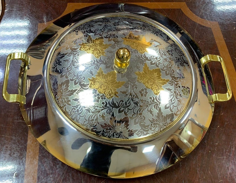 Jazz Round Serving Tray With Lid 40×40cm - Image 4