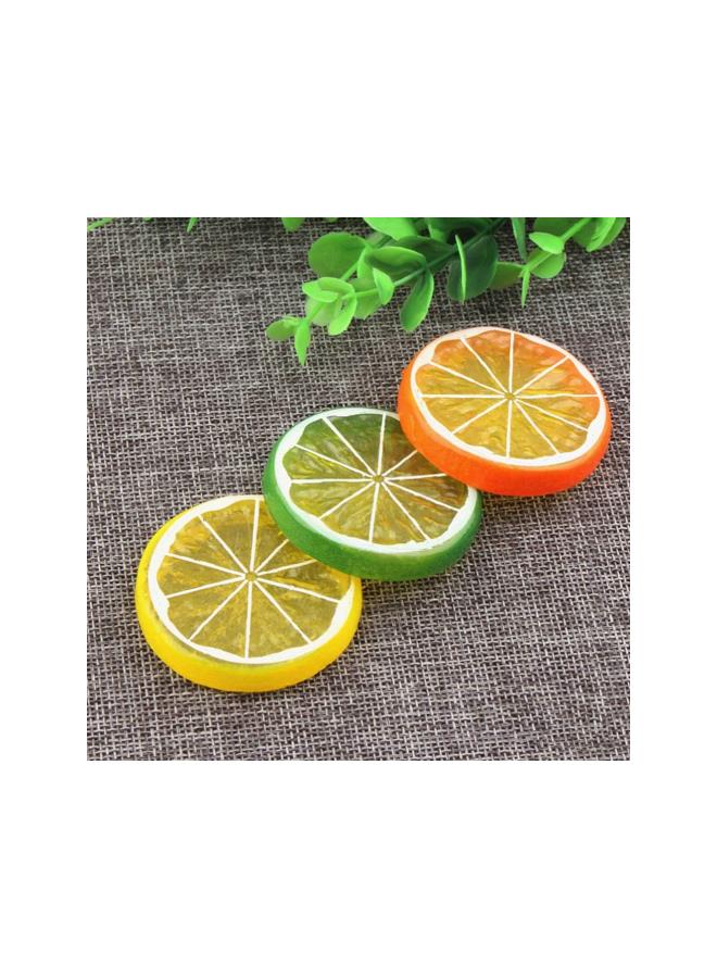 klarako 10pcs Simulation Lemon Slices Simulation Fruit Slices Artificial Lemon Slice Fake Lemons Slice for Party Kitchen Wedding Decoration (Yellow)  - Image 3
