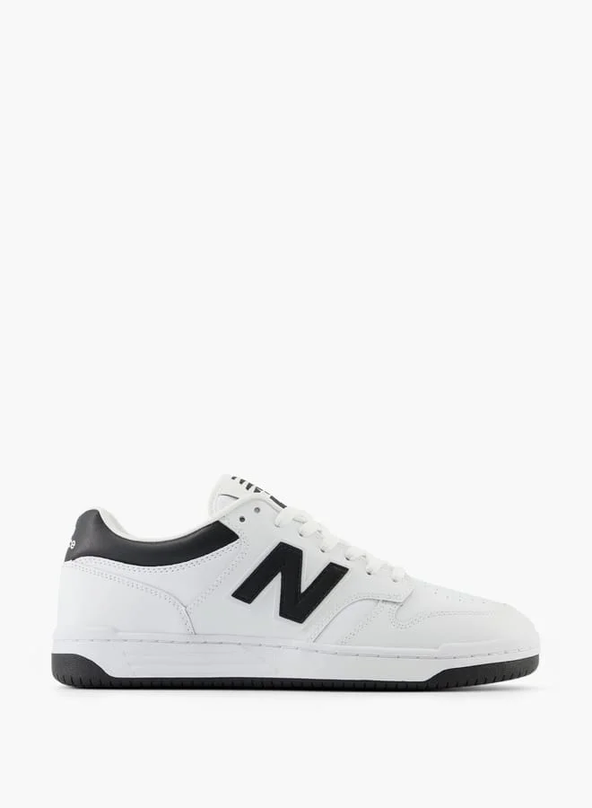 نيو بالانس Men's Logo Detail Sneakers with Lace-Up Closure - BB480