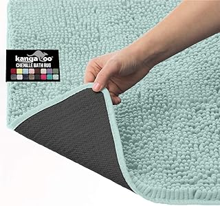 KANGAROO Kangaroo Plush Luxury Chenille Bath Rug, 42x24, Extra Soft and Absorbent Shaggy Bathroom Mat Rugs, Strong - Image 1
