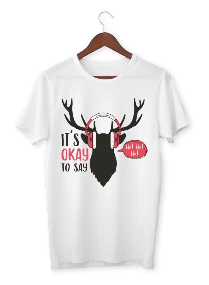 Mens Soft T shirt Printed Deer design  - Image 1