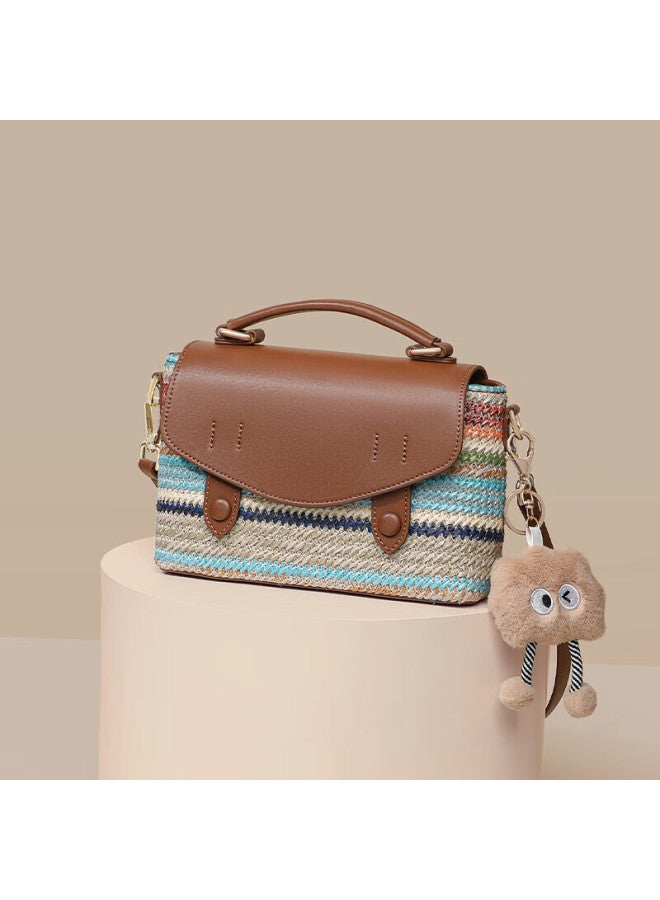 Yuyula Women's Handbag, Cambridge Bag, Stylish Casual Woven Bag, Shoulder Crossbody Bag, Birthday And New Year Gift For Girlfriend - Image 1