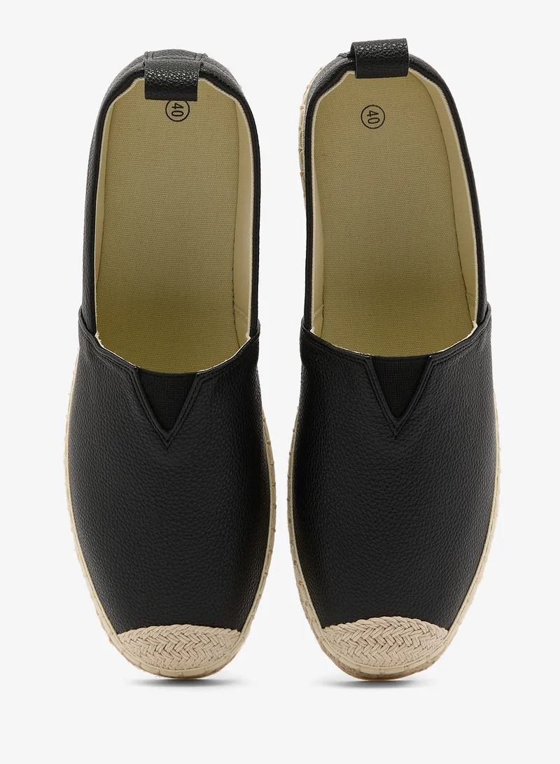 Ginger Black Raffia Espadrilles for Women | Best Price UAE
