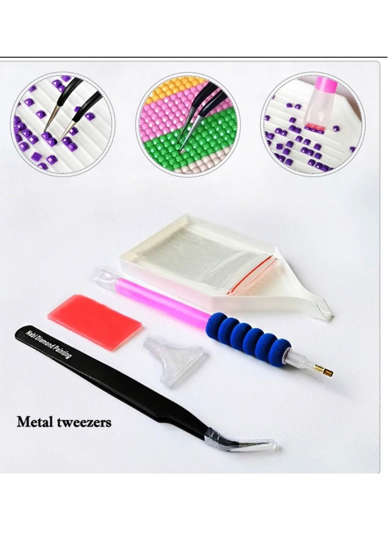 STRATEG DIY 5D Round Diamond Painting Craft Kits Multicolor - Image 2