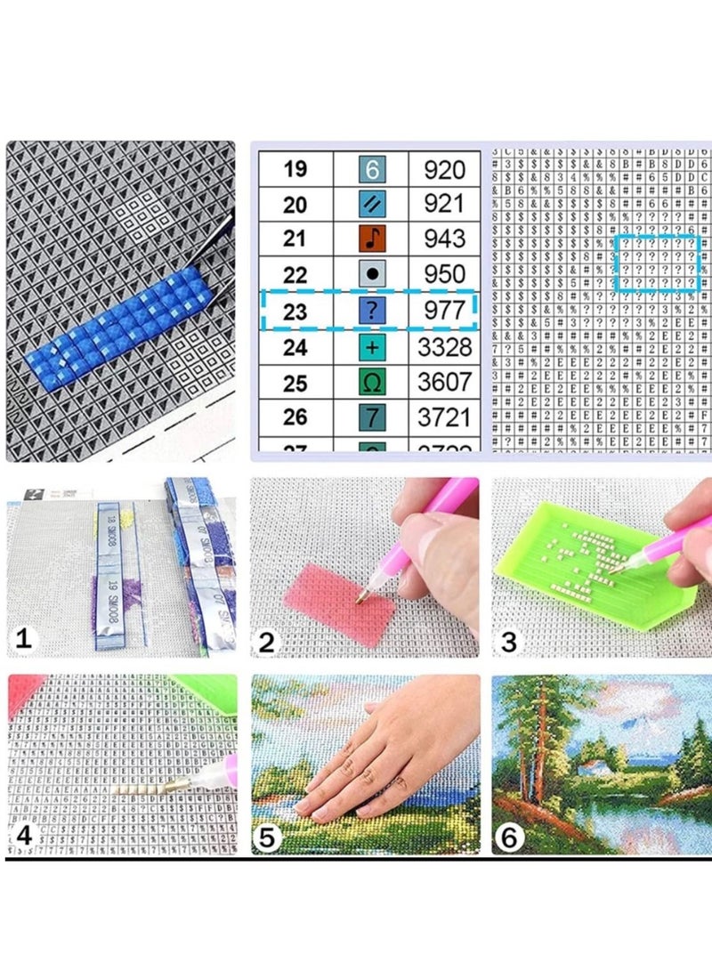 STRATEG DIY 5D Round Diamond Painting Craft Kits Multicolor - Image 4