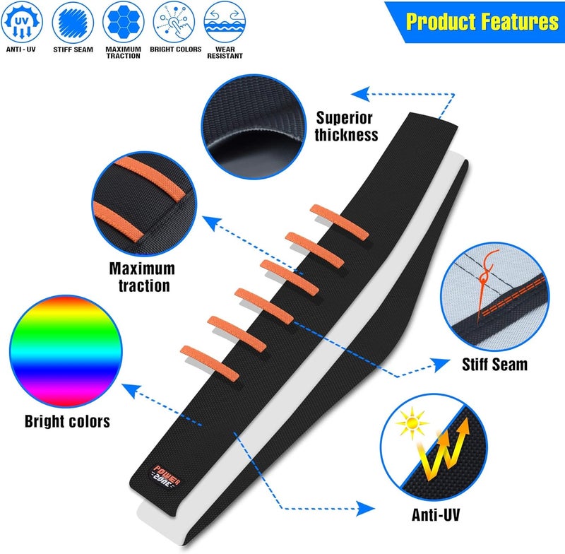 MCHMFG غطاء مقعد دراجة نارية عالمي من MCHMFG - غير قابل للانزلاق - Image 2